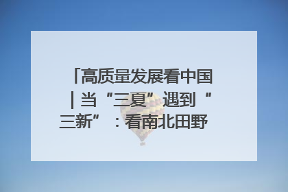 高质量发展看中国｜当“三夏”遇到“三新”：看南北田野里的科技共生记