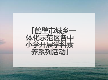 鹤壁市城乡一体化示范区各中小学开展学科素养系列活动