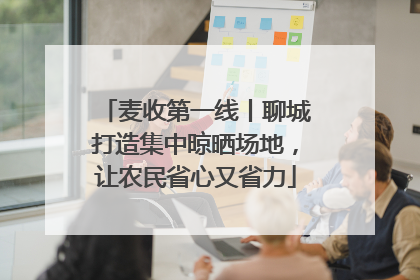 麦收第一线丨聊城打造集中晾晒场地，让农民省心又省力