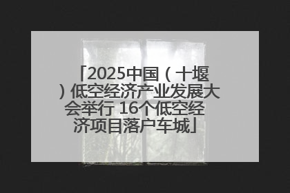 2025中国（十堰）低空经济产业发展大会举行 16个低空经济项目落户车城