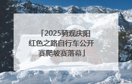 2025骑观庆阳红色之路自行车公开赛爬坡赛落幕