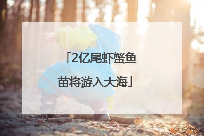 2亿尾虾蟹鱼苗将游入大海