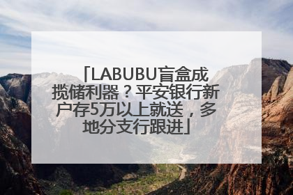 LABUBU盲盒成揽储利器？平安银行新户存5万以上就送，多地分支行跟进
