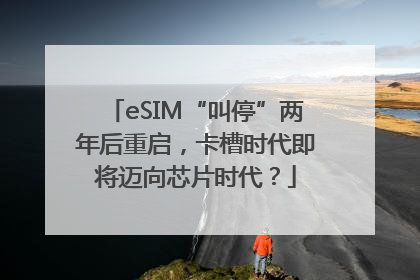 eSIM“叫停”两年后重启，卡槽时代即将迈向芯片时代？